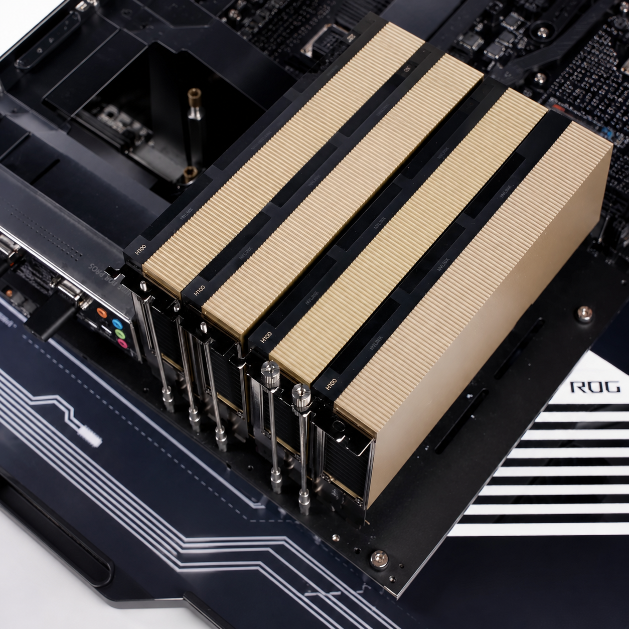 AI server with NVIDIA H100 GPUs
